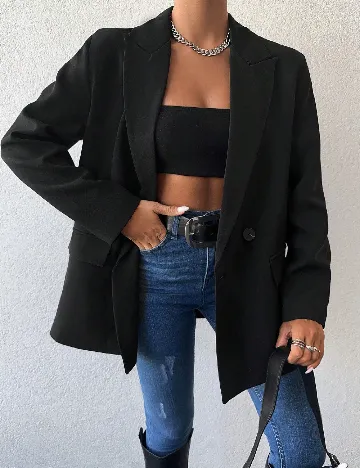 Sacou SHEIN, negru