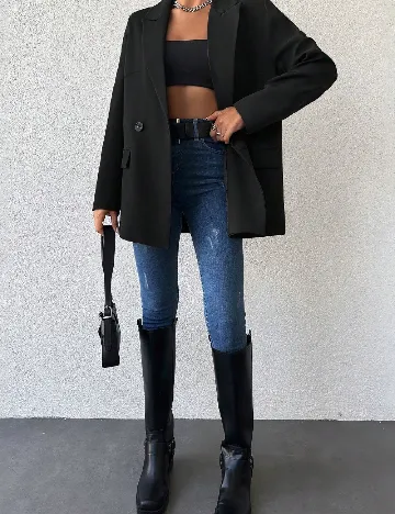 Sacou SHEIN, negru