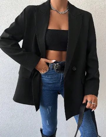 Sacou SHEIN, negru