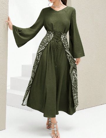 Rochie lunga SHEIN, verde