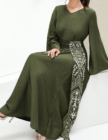 Rochie lunga SHEIN, verde