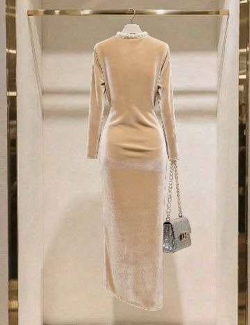Rochie medie SHEIN, crem