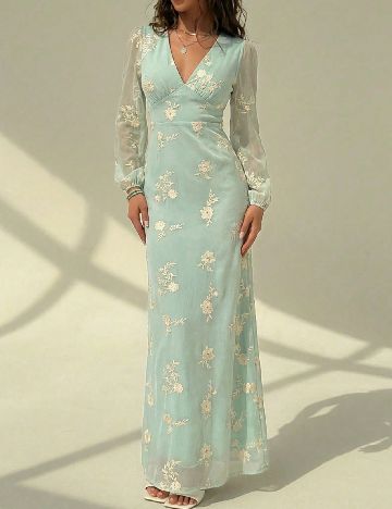 Rochie lunga SHEIN, turcoaz