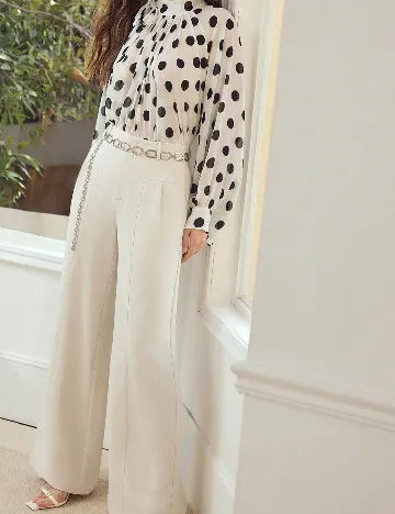 Pantaloni MOTF, ecru