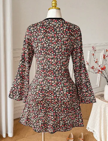 Rochie scurta SHEIN CURVE, floral print