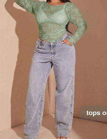 Top SHEIN CURVE, verde