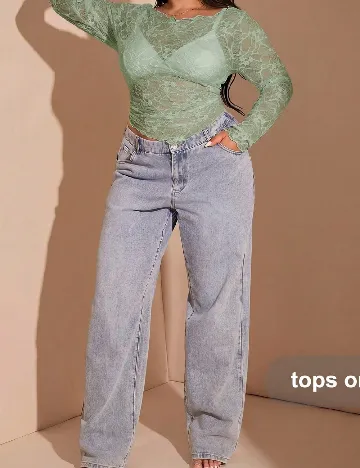 Top SHEIN CURVE, verde
