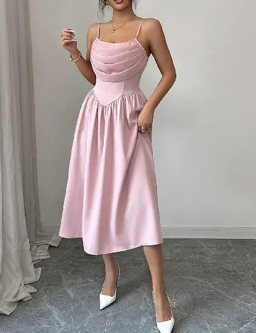 Rochie medie SHEIN, roz pudra