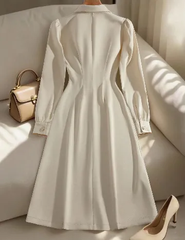 Rochie medie SHEIN, crem