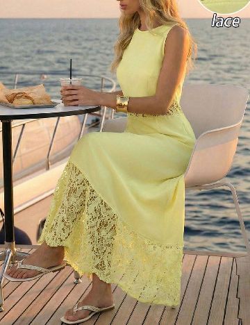 Rochie lunga SHEIN, galben