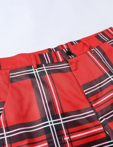 Costum SHEIN Plus Size Men, rosu