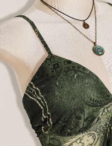 Top SHEIN CURVE, verde