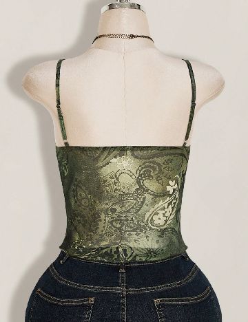Top SHEIN CURVE, verde