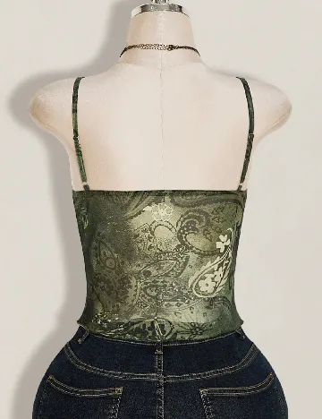 Top SHEIN CURVE, verde