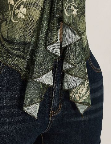 Top SHEIN CURVE, verde