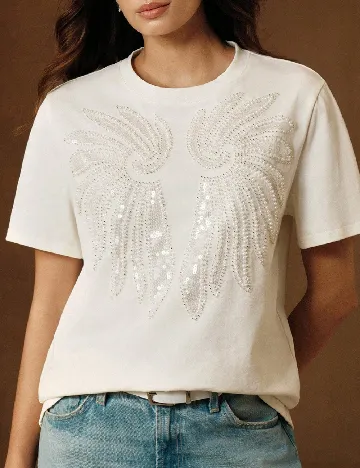 Tricou Anewsta, alb