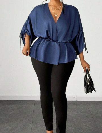 Bluza SHEIN CURVE, bleumarin