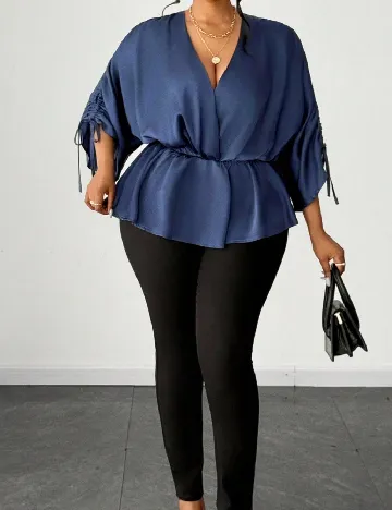 Bluza SHEIN CURVE, bleumarin