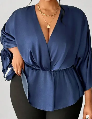 Bluza SHEIN CURVE, bleumarin