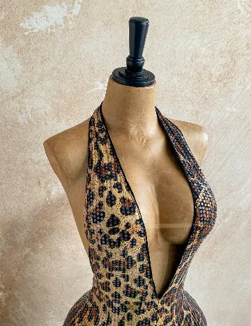 Salopeta SHEIN CURVE, animal print