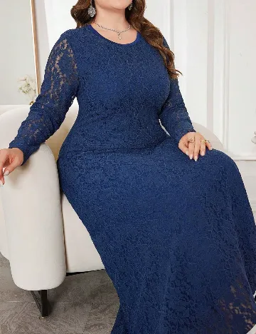 Rochie lunga SHEIN CURVE, bleumarin