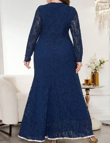 Rochie lunga SHEIN CURVE, bleumarin