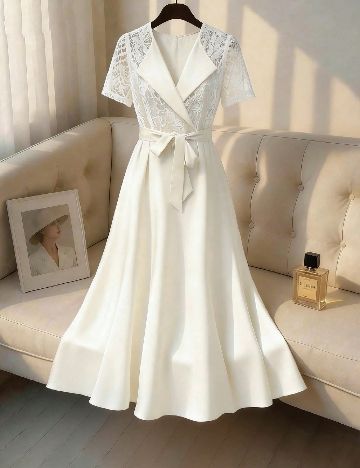Rochie lunga SHEIN, ecru