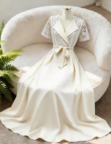 Rochie lunga SHEIN, ecru