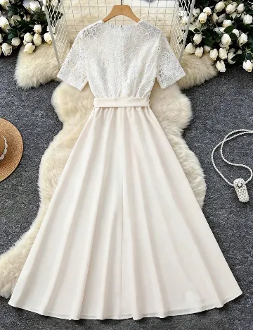 Rochie lunga SHEIN, ecru