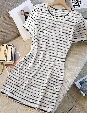 Rochie scurta SHEIN CURVE, alb