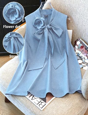 Bluza SHEIN CURVE, albastru