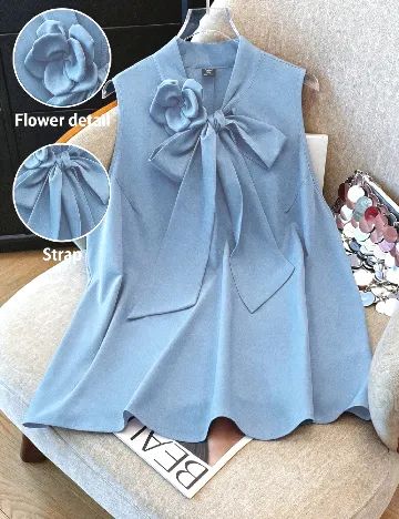 Bluza SHEIN CURVE, albastru