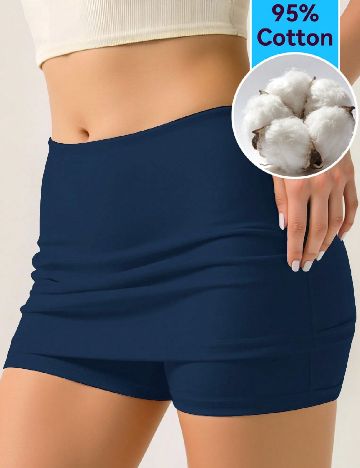 Fusta pantalon SHEIN, albastru