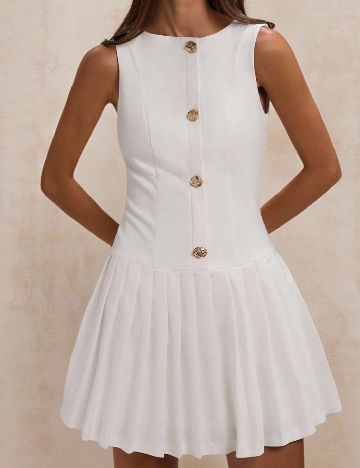 Rochie scurta SHEIN, alb