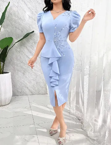 Rochie medie SHEIN, bleu