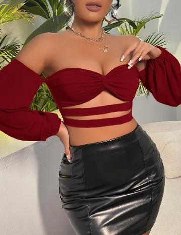 Top SHEIN, rosu