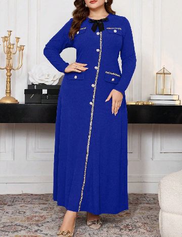 Rochie lunga SHEIN CURVE, albastru
