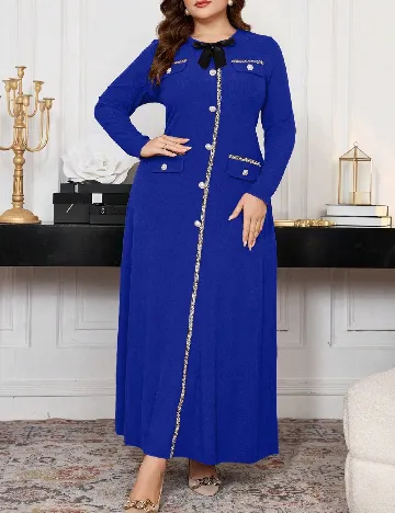 Rochie lunga SHEIN CURVE, albastru
