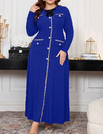 Rochie lunga SHEIN CURVE, albastru
