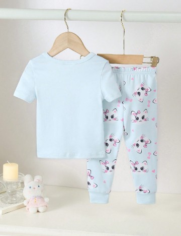 Pijama Shein Kids, albastru