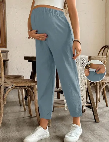 Pantaloni SHEIN Maternity, albastru