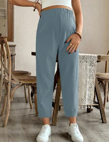 Pantaloni SHEIN Maternity, albastru