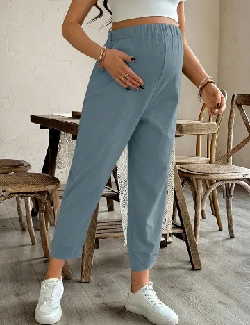 Pantaloni SHEIN Maternity, albastru