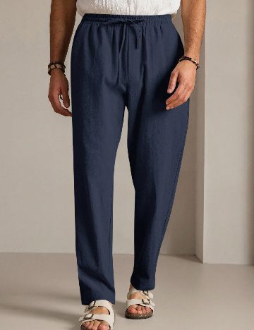Pantaloni SHEIN, bleumarin
