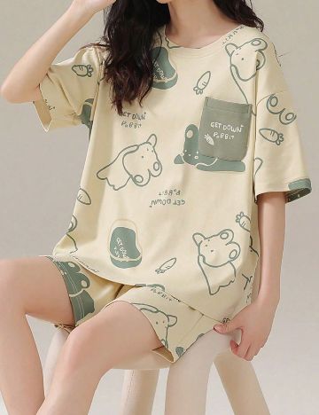 Pijama SHEIN, galben