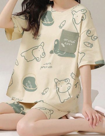 Pijama SHEIN, galben