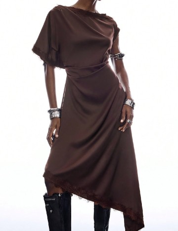 Rochie medie SHEIN, maro