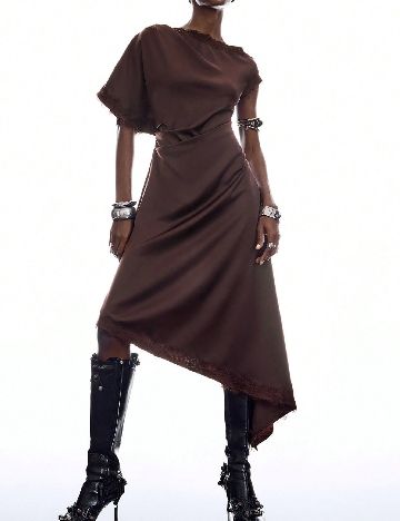 Rochie medie SHEIN, maro
