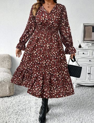 Rochie medie SHEIN CURVE, mix culori