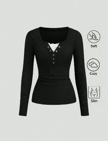 Bluza SHEIN, negru